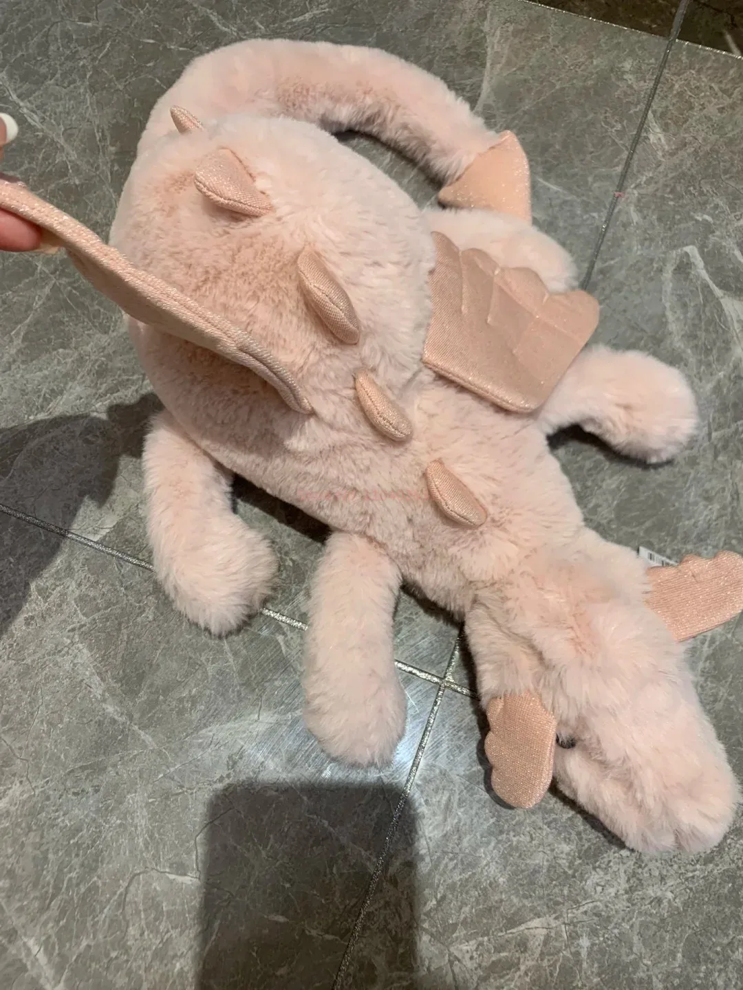 Jellycat Snow Dragon Large Plush Toy - 50cm, Super Soft White Dragon With Tags & Dust Bag