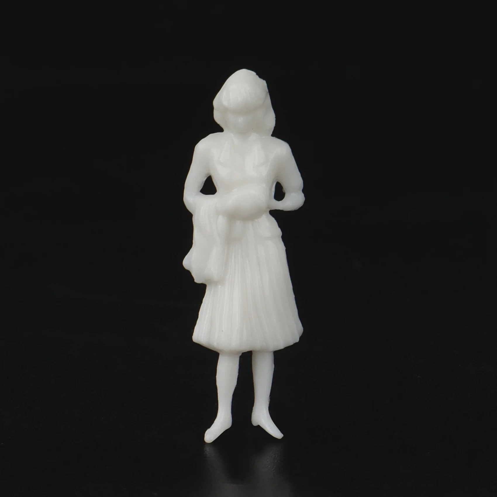 Architectural Model Human Scale HO Model Plastic Peoples White Figures 1:50 10 Pieces