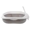 Large Top Entry Cat Litter Box Semi Enclosed Sand Pan Spacious Kitten Basin Open Design Easy Pet Toilet For Animals 6