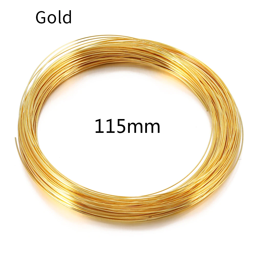 dcas 3 Pezzi 100 Loop Filo Per Gioielli In Alluminio Filo Flessibile, Diy Filo Di Memoria Per Gioielli, Filo Di Memoria In Acciaio, 0,6mm Filo Di Memoria Per Gioielli (Oro, Argento, Ciano