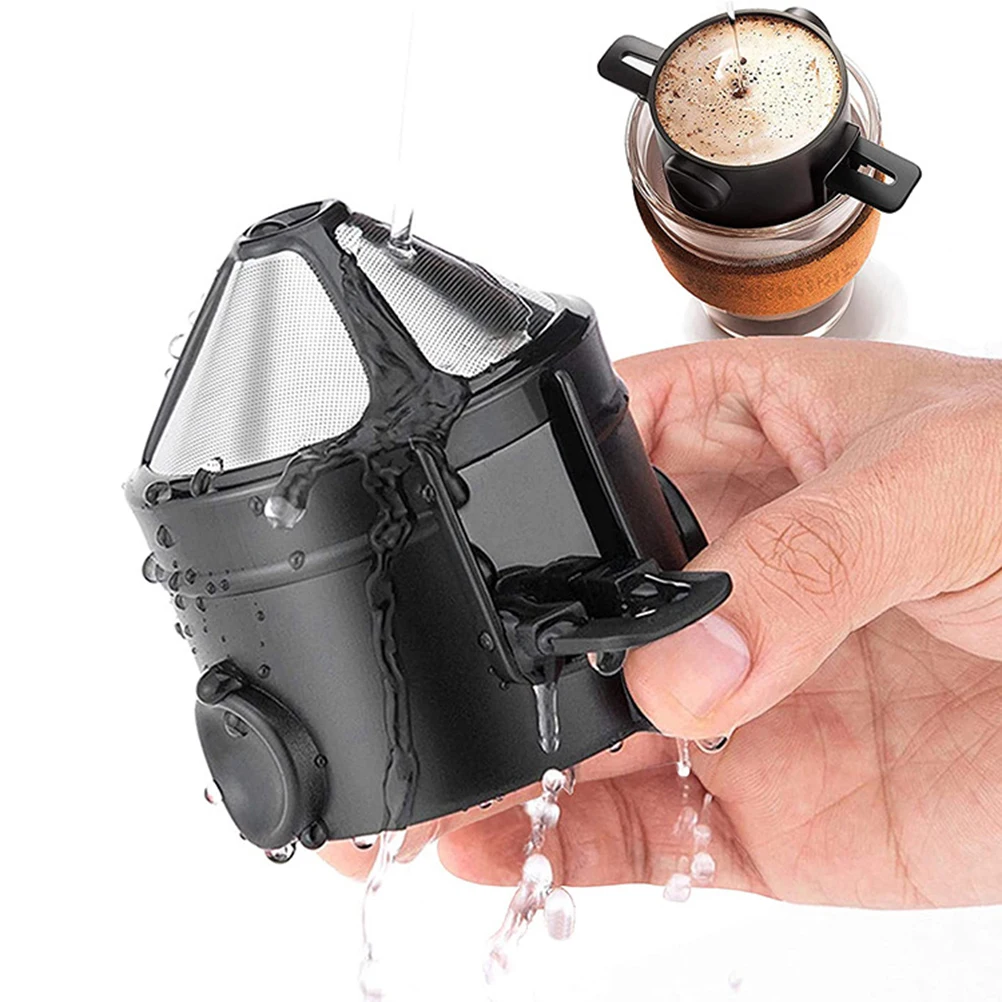 

Portable Coffee and Tea Filter, Folding, Stainless Steel, Cup, Paperless, Pour