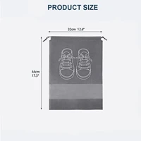 5/10pcs Shoes Storage Bag Closet Organizer Non Woven Travel Portable Bag Waterproof Pocket Clothing Classified Draw Hanging Bag 2