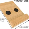 Bamboo Wood Sofa Armrest Tray Foldable Space Saving Furniture Storage Tray Wall Table Sofa Armrest Support Tray Home Decoration 5