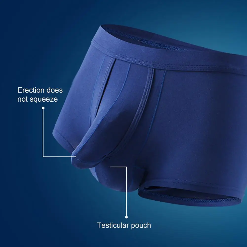 

Elegant Nose Men Underpants Seamless Soft Breathable Men's Boxers with U Convex Design Quick Dry Moisture-wicking for Comfort
