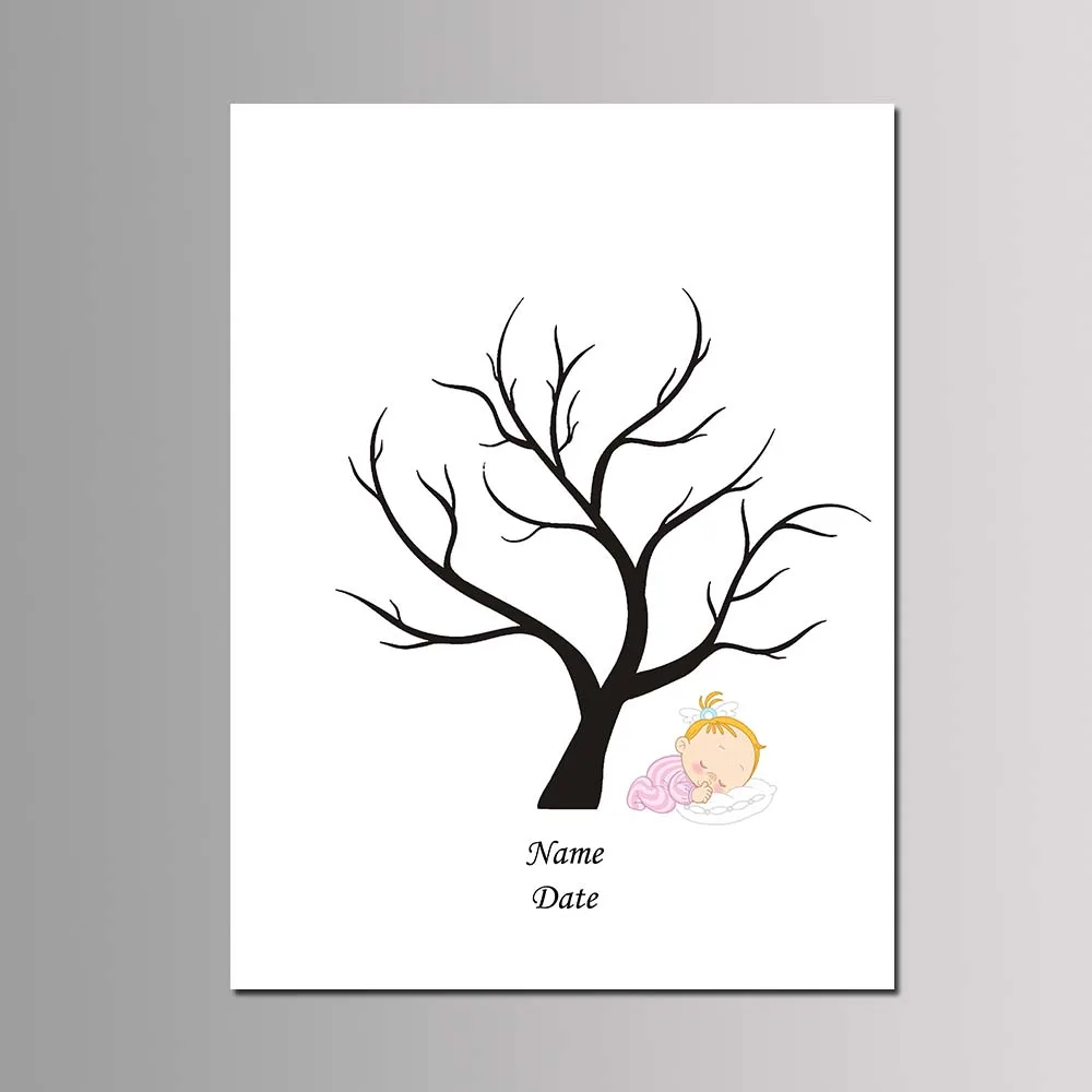 printable fingerprint tree