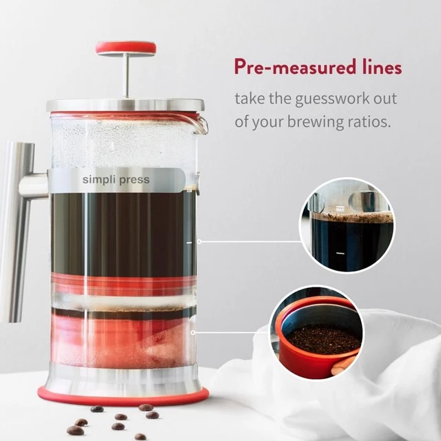 French press - Borosilicate Glass 34 oz - Adorn Goods