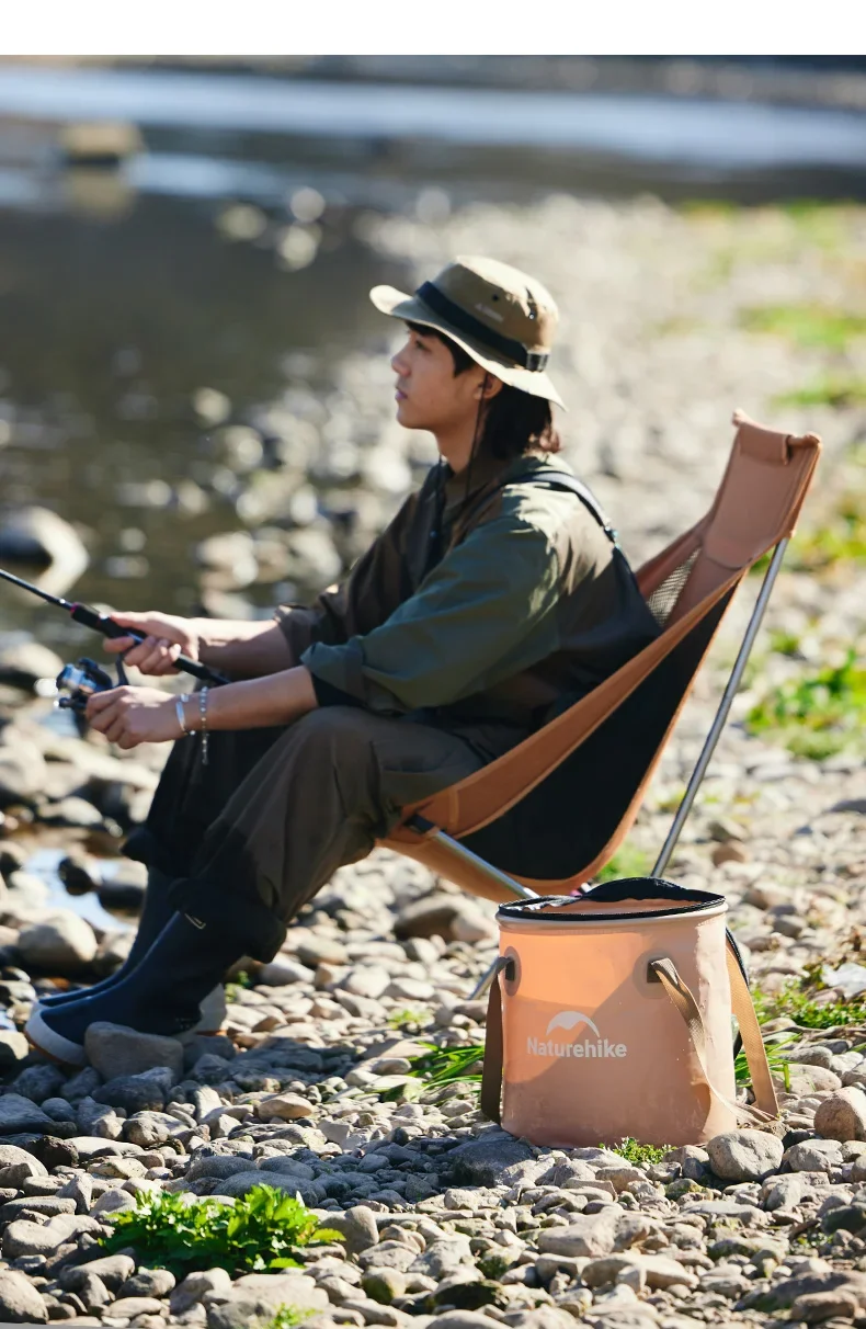Naturehike Falten Wasser Eimer Camping Tragbare Große Kapazität Eimer Outdoor Picknick Reise Multifunktionale Lagerung Eimer – Detail 13