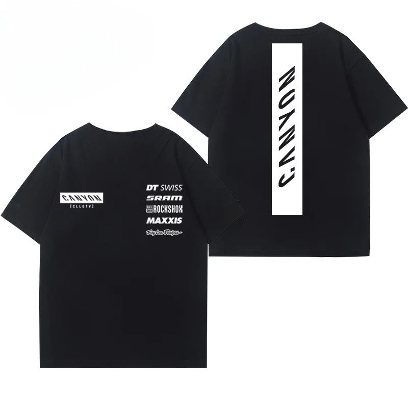 Fashionable Black Comfortable and Breathable Sports Short-sleeved T-shirt Trendy Fitness Pure Cotton Short-sleeved Unisex 3