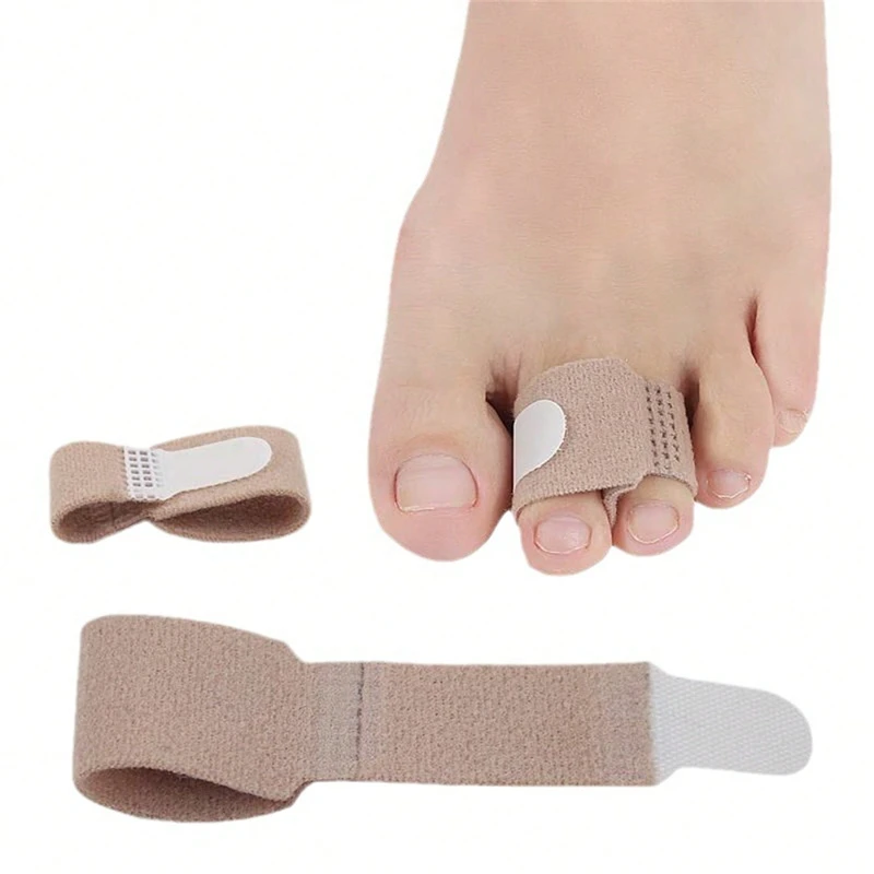 2/8Pcs Toe Finger Straightener Hammer Toe Tape Hallux Valgus Corrector Bandage Toe Separator Splint Wraps Foot Care Supplies New