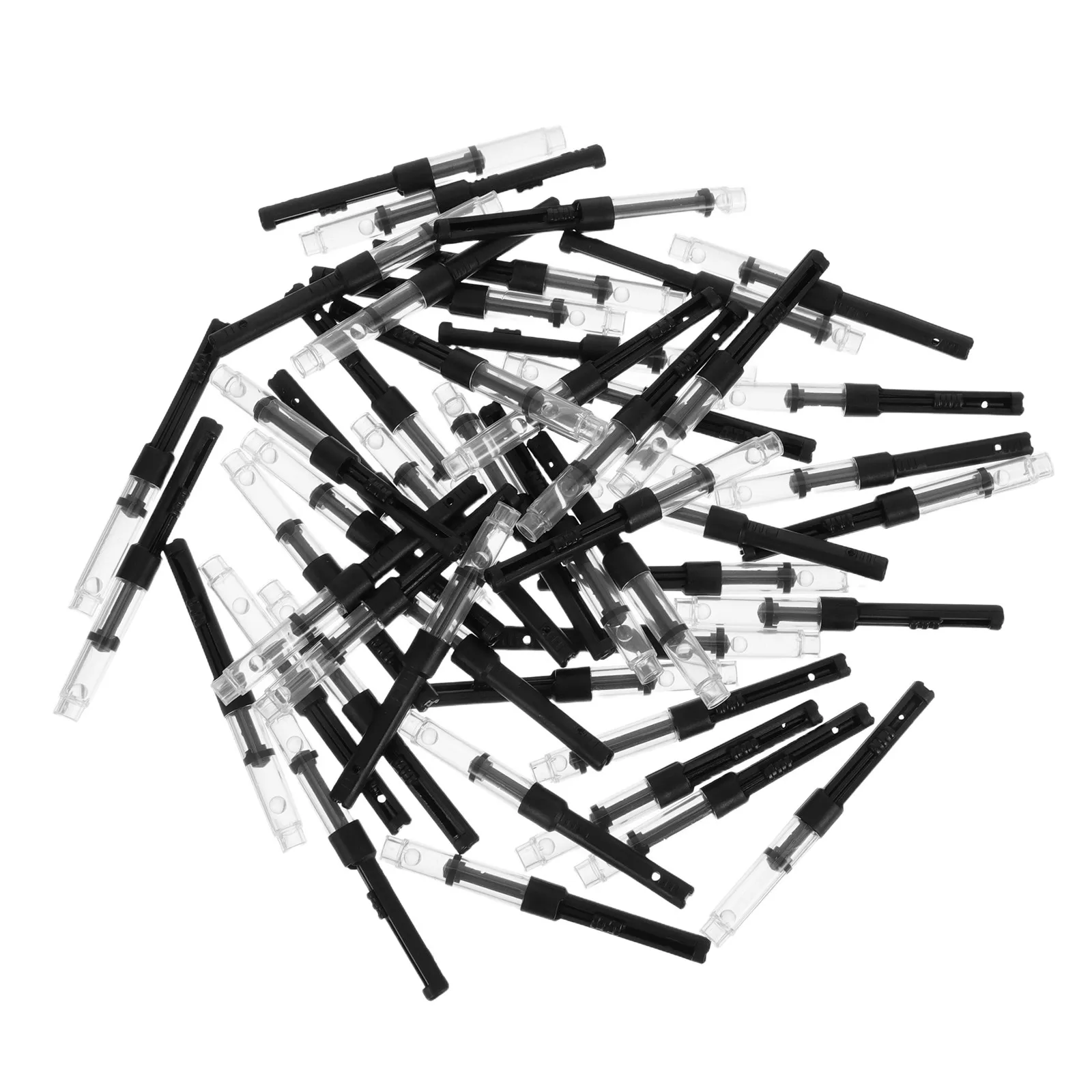 50Pcs 만년필 변환기 도구 리필 가능 잉크 필러 3.4mm 피스톤 시스템용 간편한 조립 정밀한 잉크 흡입 쓰기