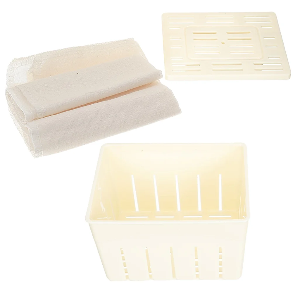 

1 Set Tofu Maker Pressing Mold Kitchen Tofu Making Box with Filter Cloth
