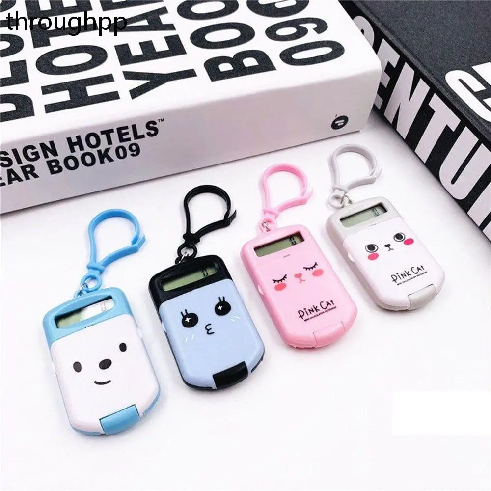 

Portable Digit Calculator Kawaii Mini Calculator Pocket Size 8 Display Cartoon Cute Creative Keychain Calculator Office Supplies