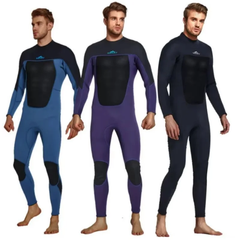 Combinaison Néoprène Homme Manches Longues - Séchage Rapide Pour Plongée, Surf, Natation Et Sports Nautiques