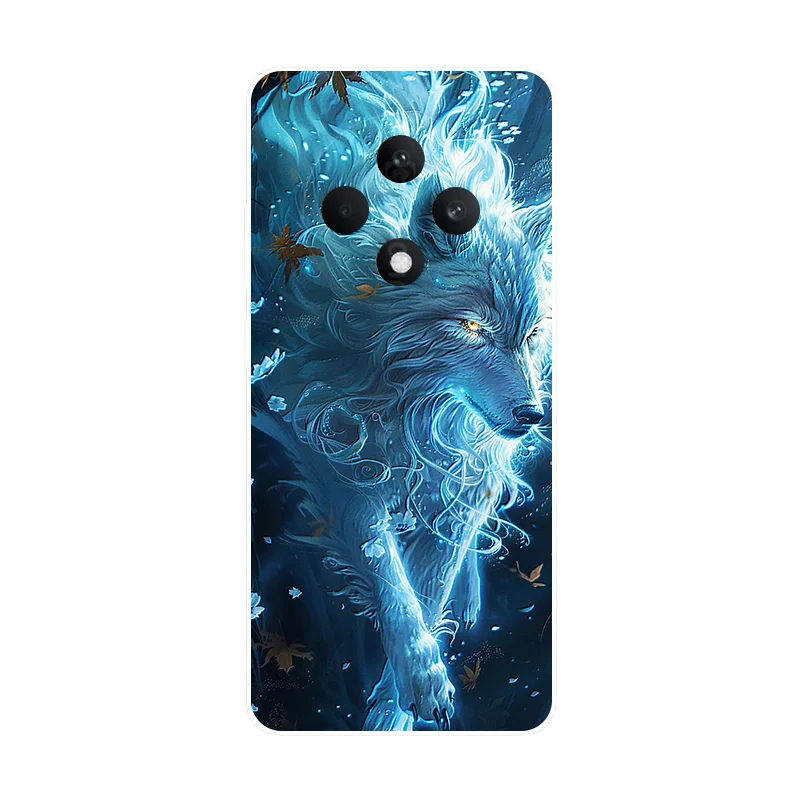 Poker Wolf Fashion Soft Silicone Protective Back Cover Case