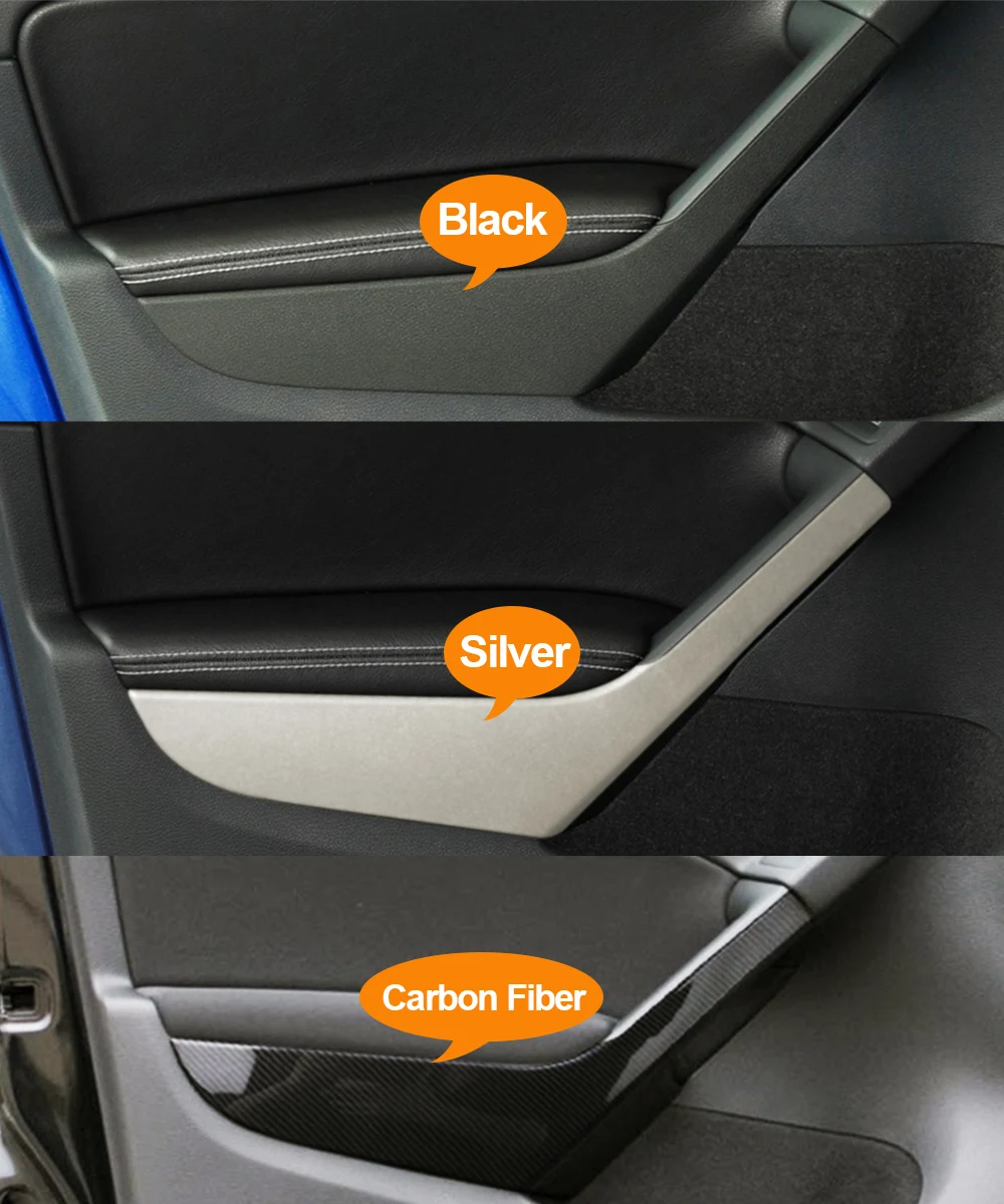 Car Interior Accessories Door Handle Cover Panel Trim Replacement For Volkswagen VW Golf 6 GTI MK6 2009 2010 2011 2012 2013 2014 6
