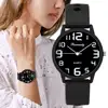 Women Fashion Silicone Watches Set Minimalist High Number  Qualities Big Dial Ladies Quartz Wristwatches With Casual Clock Gifts 1