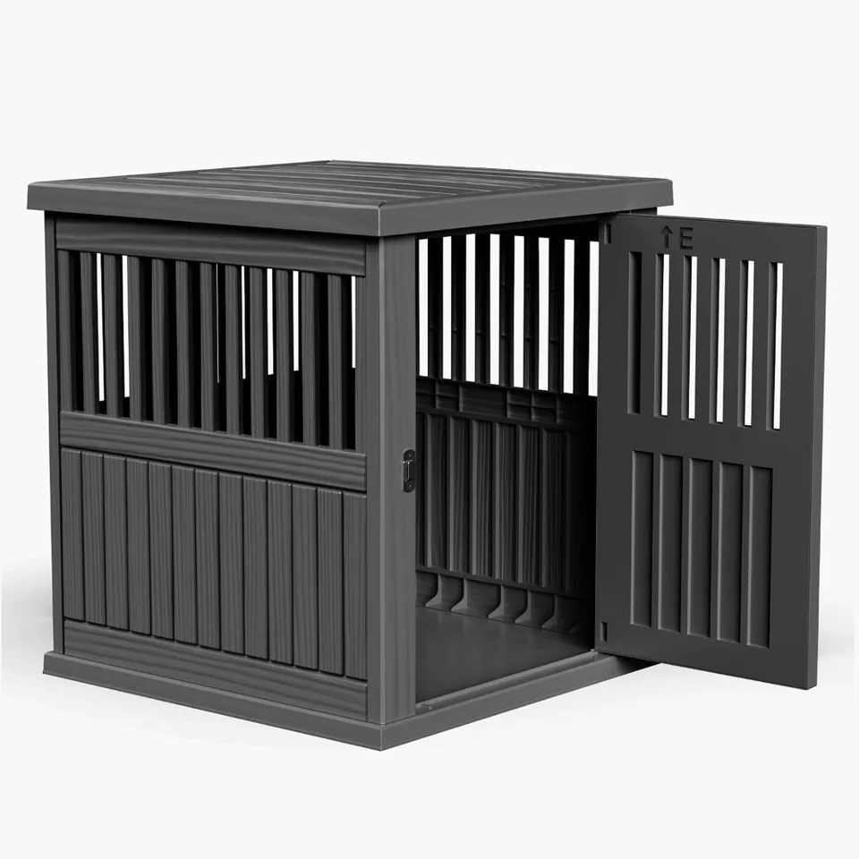 Weatherproof Resin Dog House with Ventilated Design