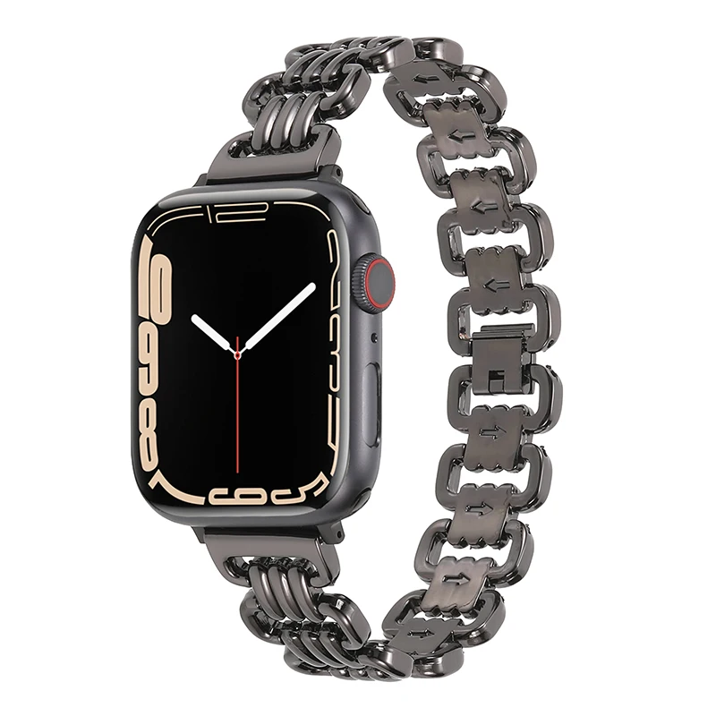 Luxury Stainless Steel Bracelet For correa  Apple Watch Ultra 49mm strap 45mm For iwatch series 6 5 7 bands 41mm Couple's strap
