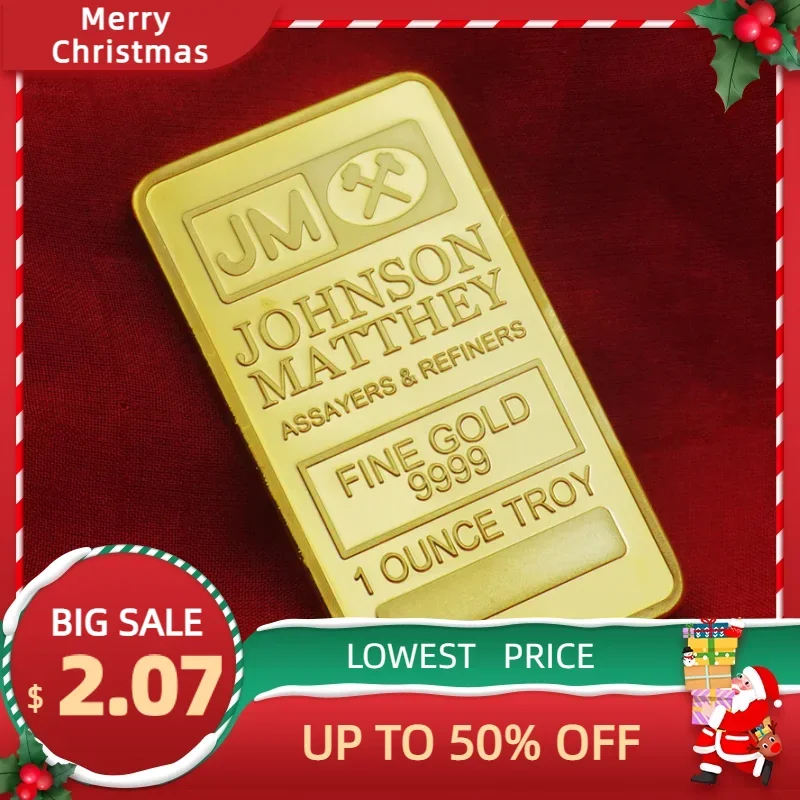

British Commemorative Coin Jm Square Plated Nugget Gold Coin Square Bullion Nuggets