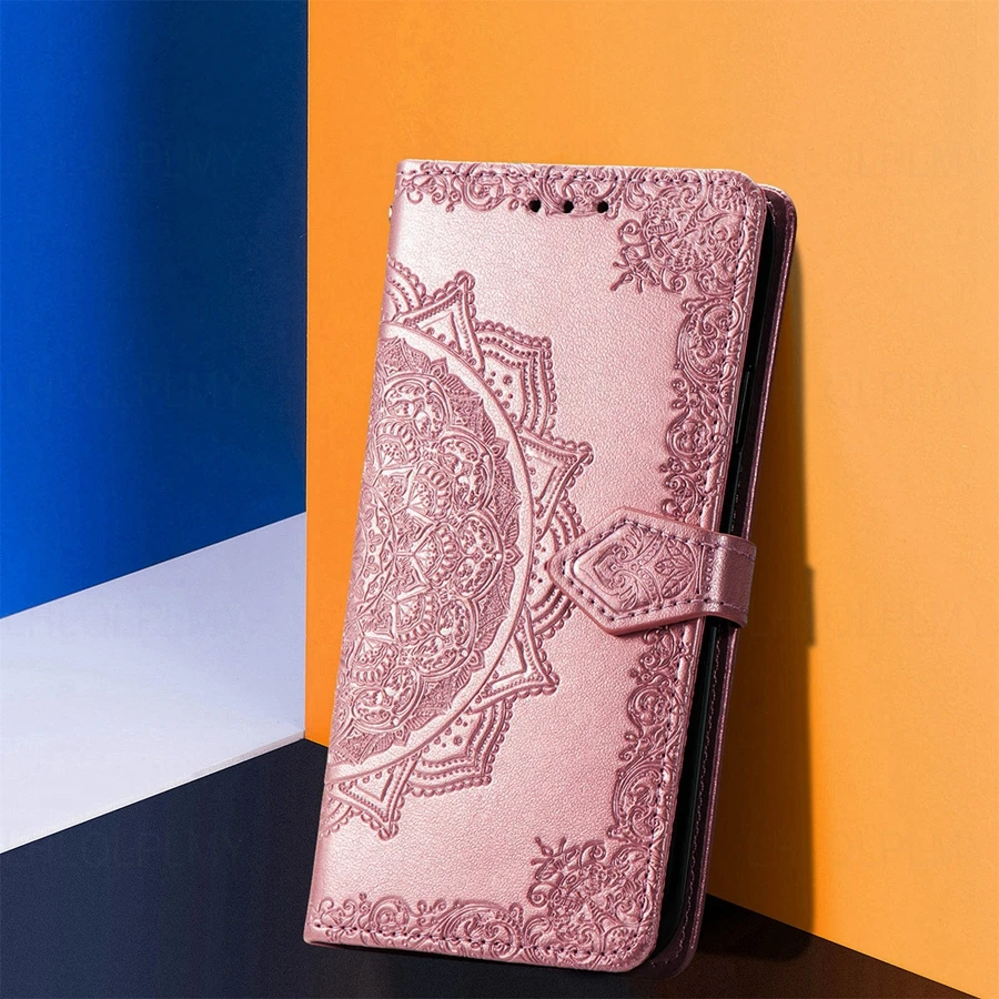 Floral Leather Wallet Flip Cover – Stylish and Elegant Design
