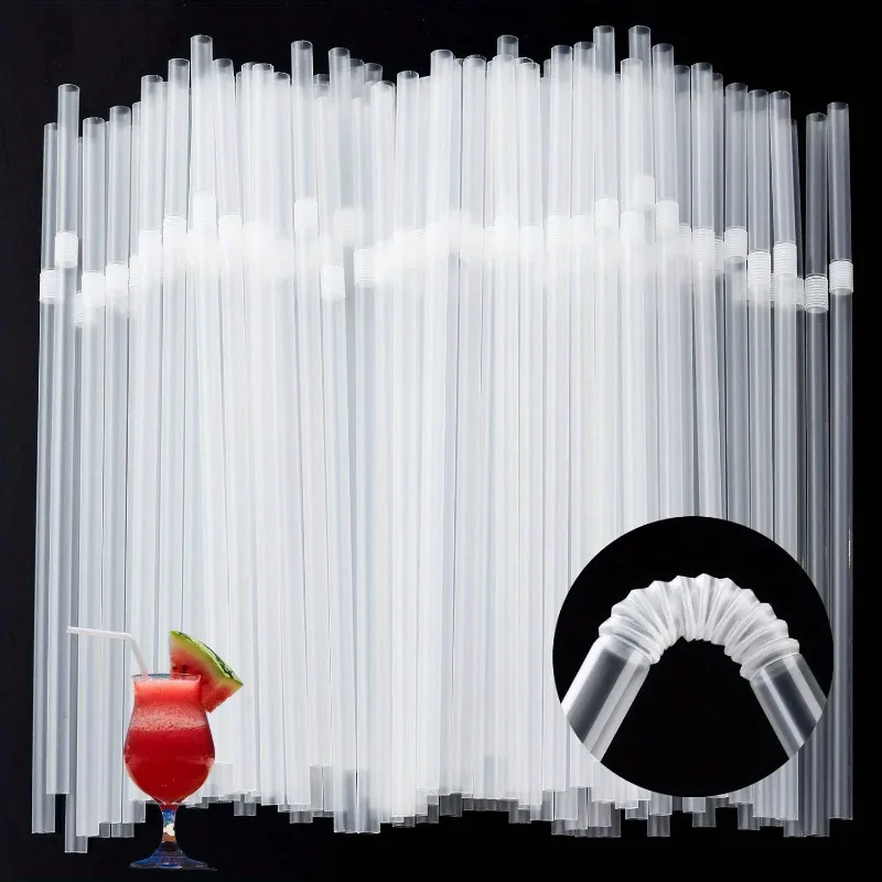 Flexible Plastic Disposable Drinking Straws for Party Beverages