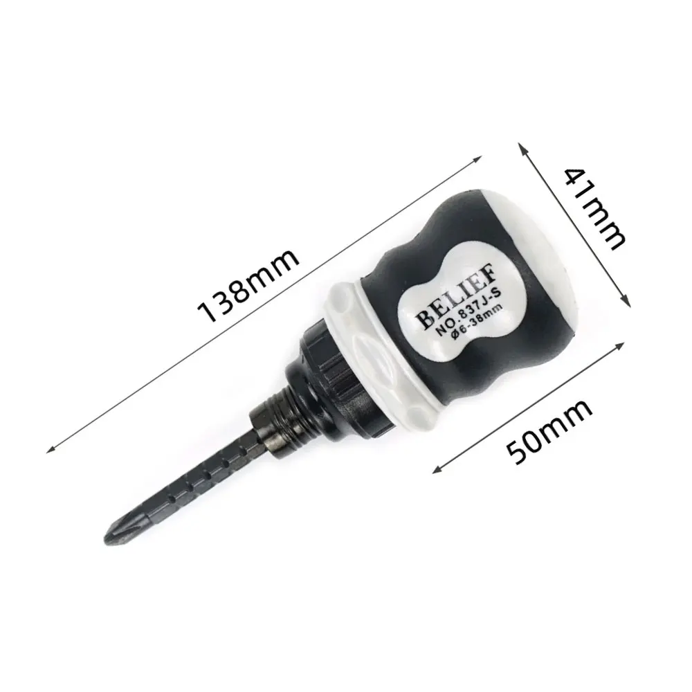 Binoax Ratchet Screwdriver Set Mini Cross Groove Drill Dual Purpose Small Slotted Telescopic Labor-Saving Screwdriver Hand Tool