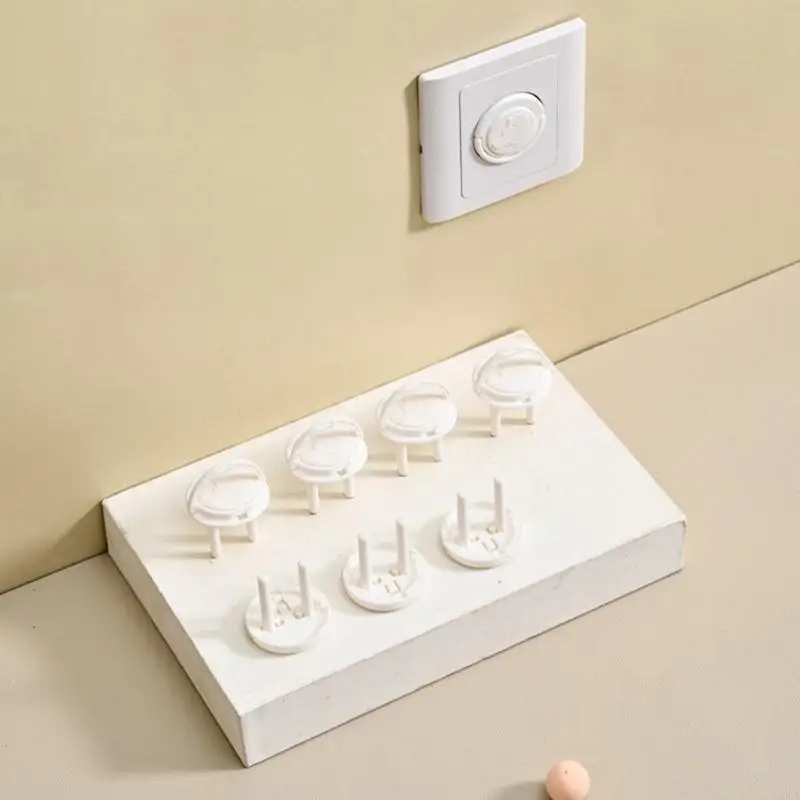 D0LA Baby Proof Plug Cover, 10Pcs Socket Protector with Concealed Handle for Toddler Safety Electric Shock Prevention