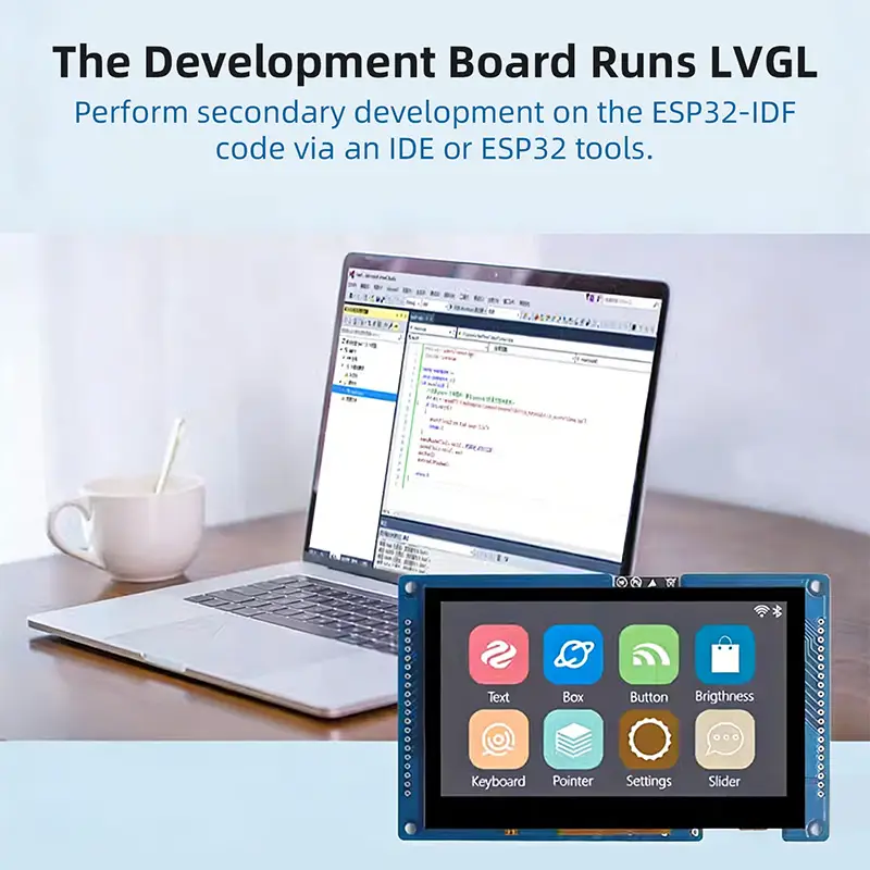 ESP32 S3 4.3 Inch 480*272 Capacitive Touch Screen 8MB PSRAM 16M Flash 240 MHz Development Board for LVGL WIFI Bluetooth image 6
