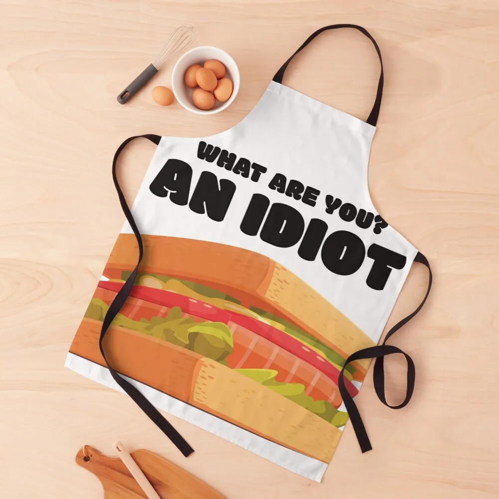 

Idiot Sandwich Apron Kitchen items aprons ladies