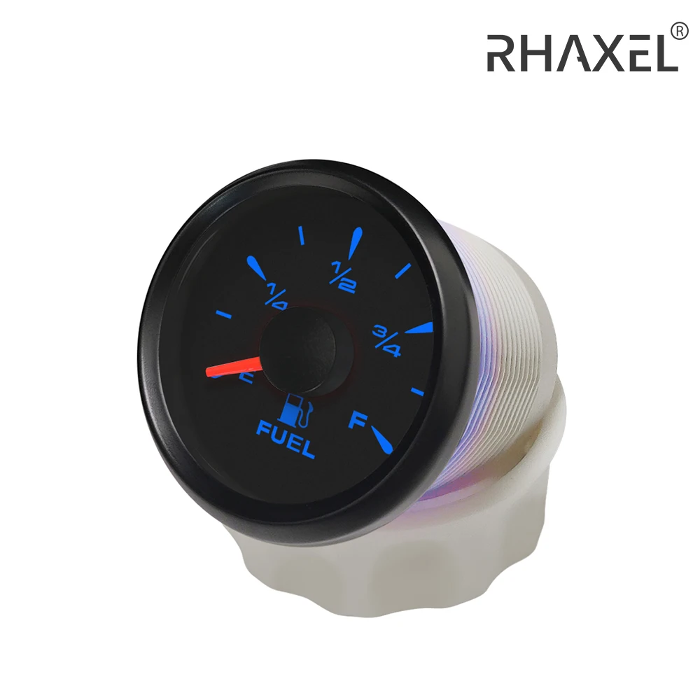 

RHAXEL 52mm Universal Fuel Level Gauge Meter Signal 0-190ohm 240-33ohm for Boat Truck Level Sensor 250-500mm Long