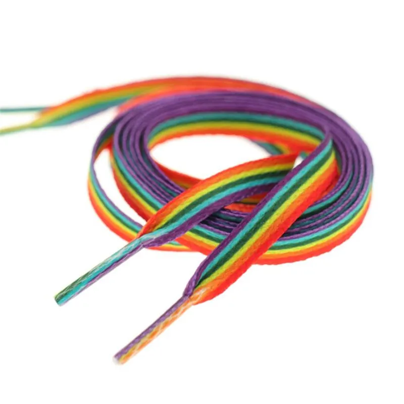 Lacets Arc-en-ciel Dégradés Ronds - 120 Cm, Colorés, Pour Baskets Et Chaussures De Sport - 6
