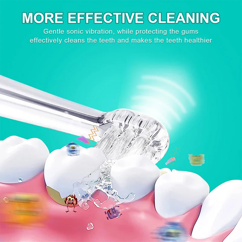 YUNCHi طفل فرشاة الأسنان الكهربائية بطارية تعمل با...