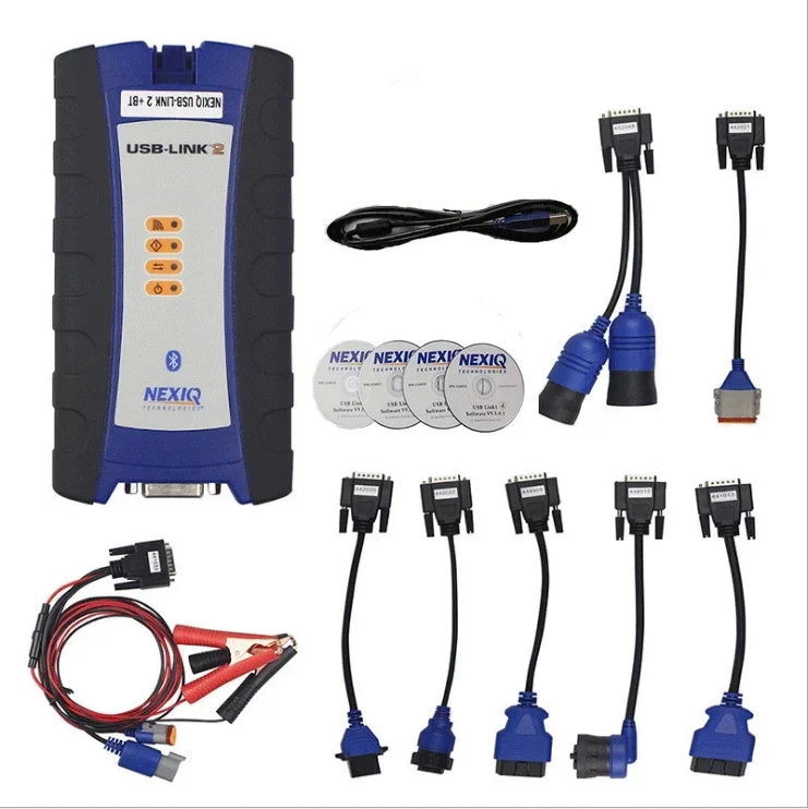 Best For NEXIQ-2 USB Link Bluetooth for Heavy Duty Truck OBD2 Diagnostic For NEXIQ BT Version OBD Fault Detector Diesel Engine