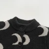 Spring And Autumn Newborn Baby Girls And Boys Baby Romper Coat Simple O-neck Sweater Long-sleeved Korean Fashion Soft Casual 5