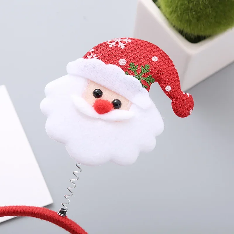 Christmas Headband Cartoon Xmas Santa Claus Snowman Noel Tree Headwear Natal Merry Christmas Decor Gift Navidad Happy New Year