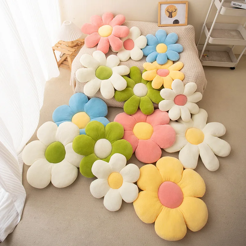 Flower Shaped Stuffed Pillow