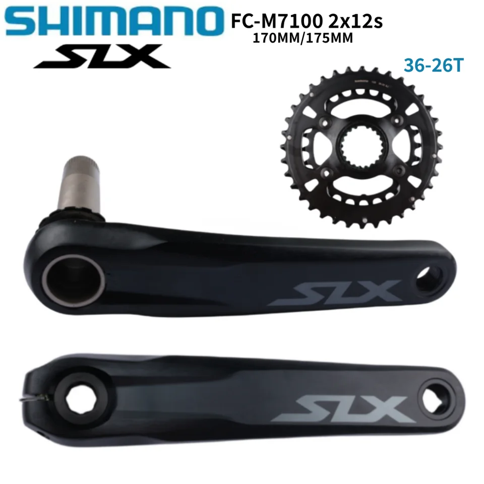 SHIMANO SLX M7100 Crankset 2x12s 170mm 175mm Crank Arm 32T/34T