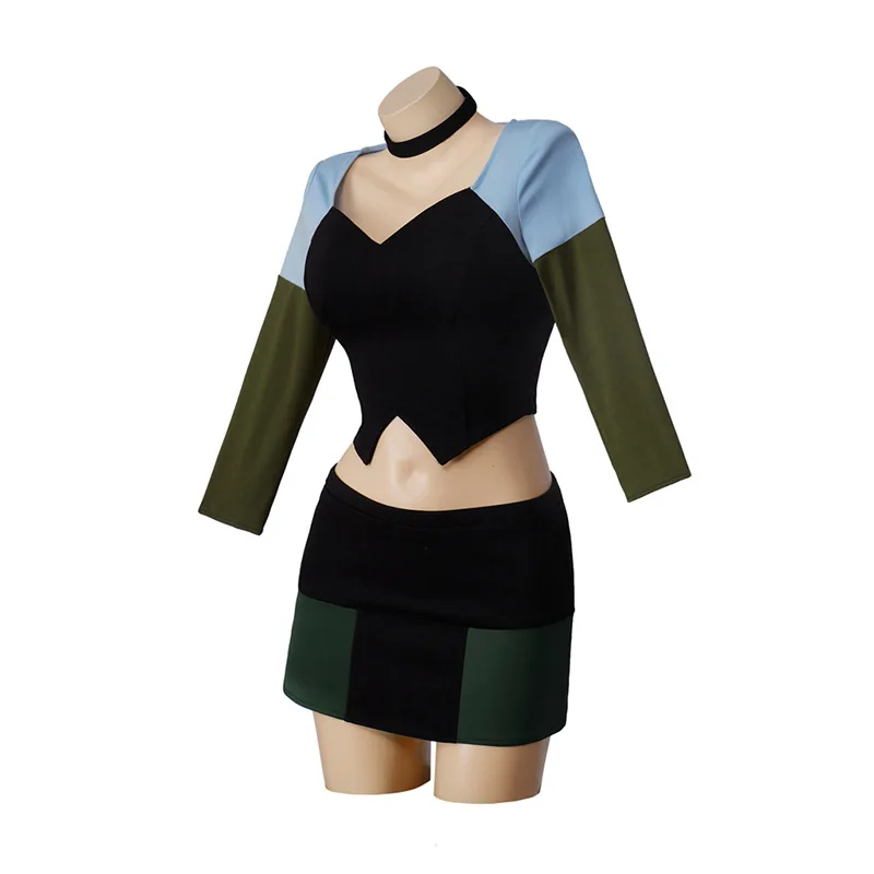 

Anime Total Drama Island Gwen Cosplay Costume Women Sexy Long Sleeve Top Skirts Uniform Dresses Halloween Carnival Party Clothes
