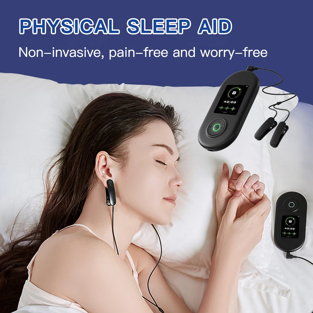 

Sleep Aid Device CES Stimulation Therapy Transcranial Microcurrent Pulse Massage Fast Sleep Instrument Sleeper Therapy Insomnia