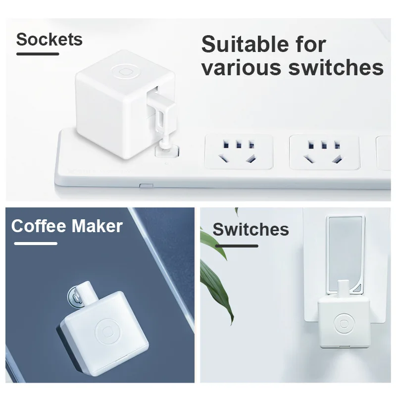Tuya Bluetooth ZigBee Finger Bots Plus Switch Button Pusher Touch Arms Robot Smart Life App for Alexa Google Home Assistant
