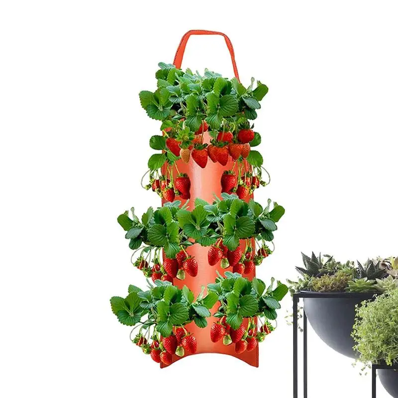 

Upside Down Tomato Planter Multi-Function Hanging Tomato Grow Bag Strawberry Vegetable Flower Plant Grow Bags Garden Plant Pot