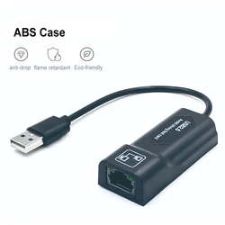 100Mbps Wired USB Ethernet USB 2.0 To RJ45 Adapter for Laptop PC Network Card USB Lan