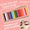 Liquid Blue Eyeliner Pencil Ultra-thin Long Lasting Quick Dry Smooth Rainbow Colorful Eye Liner Waterproof No Blooming Cosmetics 5