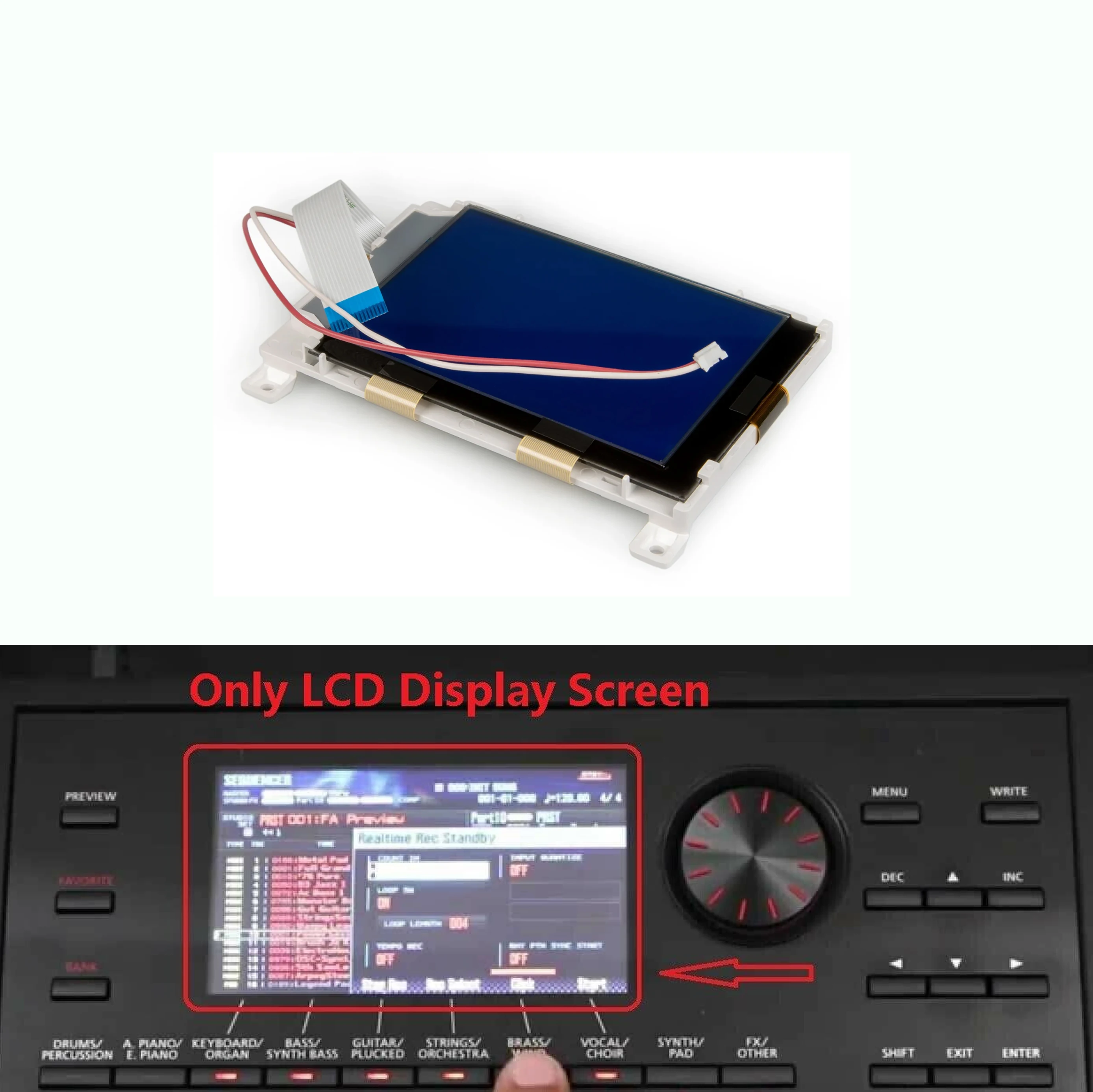 Schermo Lcd Per Yamaha Clavinova Cvp-401 Cvp-501 Wj273900