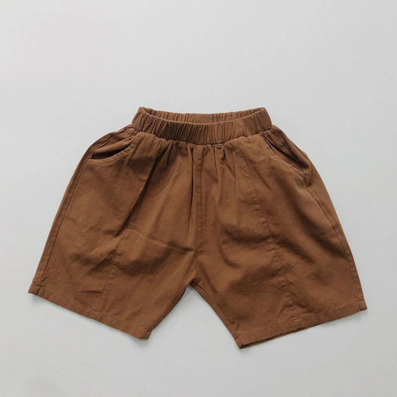 Summer Loose Kids Boys Girls Solid Color Children's Clothing Short Pants Casual Baby Boys Girls Children Short Pants