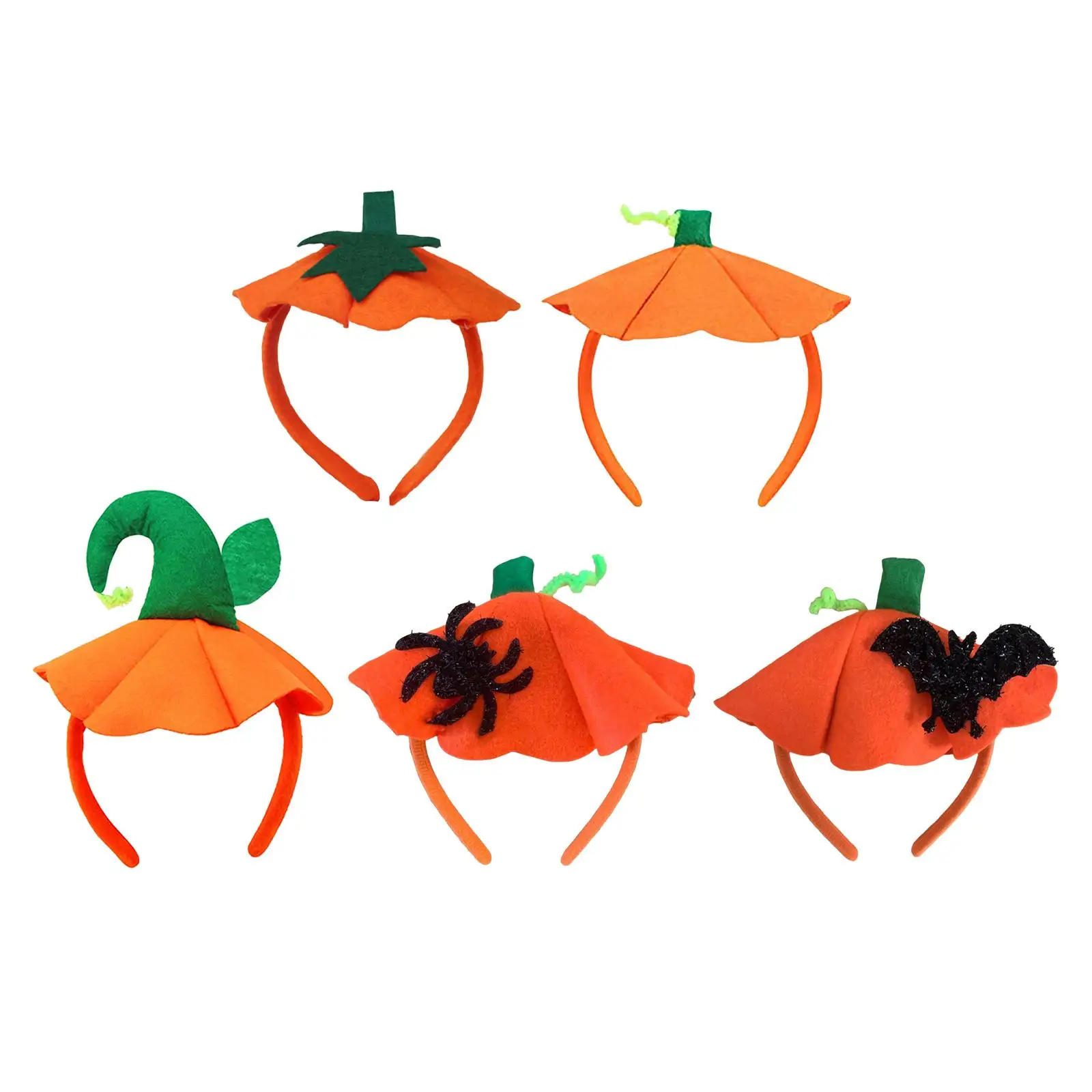 

Halloween Pumpkin Headband Orange Cute Hairband Headwear Hair Hoop for Stage Performance Carnival Role Playing Party Adults