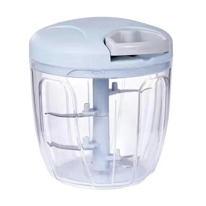 Manual Meat Grinder Garlic Chopper Rotating Garlic Press Vegetable Onion Cutting Machine 160/500/1000ML vegetable chopper