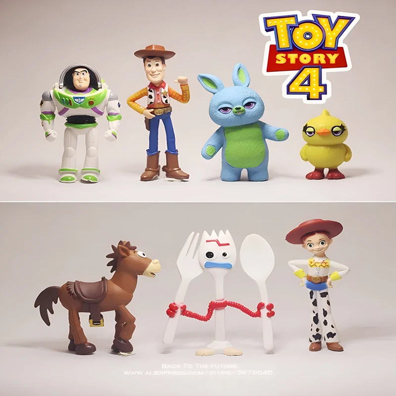 

Seven sets of new Disney animation Toy Story 4 anime character figures PVC sculpture series model toy holiday gift HEROCROSS