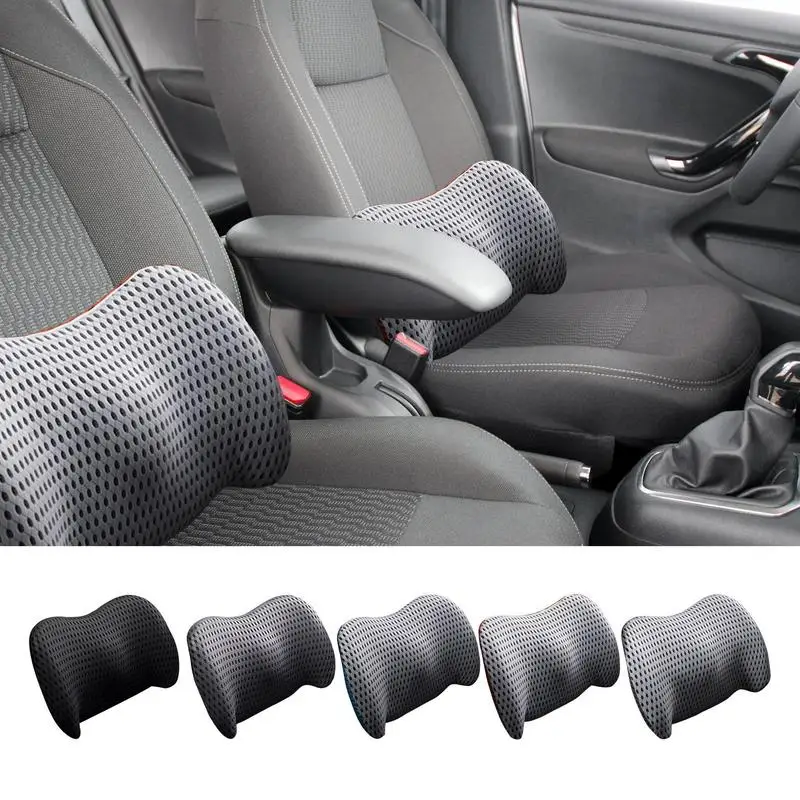 

Lumbar Support Pillow Comfortable PU Leather Lumbar Waist Support For Seat Memory Backrest Headrest Cushion Auto Gadget Accesory