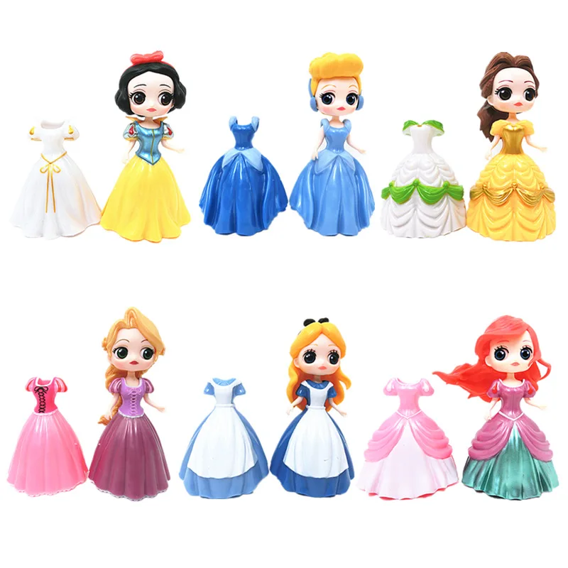 ディズニープリンセスの置物,白雪姫,シンデレラ,ベラ,アリエル